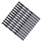 Drill Bit, 6.2mm Cutting Diameter, 4241 HSS Nitriding Black 118° Cutting Angle Versatile Jobber Bits - (Applications: for Drilling Plastic Wood Soft Metal), 12-Pieces