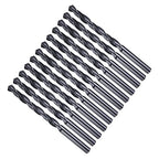 Drill Bit, 6.7mm Cutting Diameter, 4241 HSS Nitriding Black 118° Cutting Angle Versatile Jobber Bits - (Applications: for Drilling Plastic Wood Soft Metal), 12-Pieces