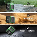Green Laser Level with Self-leveling& Manual Mode Horizontal and Vertical Lazer Level with 360°Magnetic Bracket, 2xAA Batteries for Construction Home Decoration DIY etc.