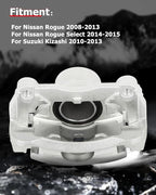 cciyu Front Left Brake Caliper Assembly w/Bracket 19B3428 2008 2009 2010 2011 2012 2013 For Nissan For Rogue,2014 2015 For Nissan For Rogue Select,2010 2011 2012 2013 For Suzuki For Kizashi