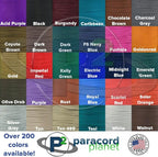 Paracord Planet Genuine Type III 550lb Paracord – Nylon Cord in Solid, Multi, and Reflective Colors – 25+ Colors and Length Options of 10', 25', 50', and 100'