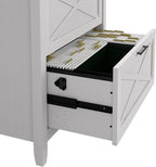 Bush Furniture Key West Lateral File Cabinet, Modern Farmhouse 2 Drawer File Cabinet for Home Office