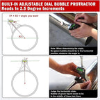Pipe Center Finder, Stainless Steel Safety Pipe Marker Centering Tool Adjustable Center Finder Tool Upgraded Pipe Fitter Tools for Marking and Positioning Diameter Pipe