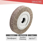 6" x 1" x 1" Unmounted Flap Wheel Assorted 4 Pack Grit 40/60/80/120, Each 1 Pcs 4 Pcs Total, for Bench Grinder