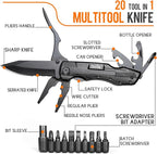 Gifts for Men Him Dad, Pocket Multitool Knife, Christmas Stocking Stuffers for Men, Anniversary Birthday Gifts for Husband, Boyfriend, Guy, Groomsmen, Fathers Day, Gadget for Hiking, Camping, Outdoor