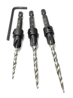 FTG USA Adjustable Wood Countersink Drill Bit Set #6#8#10 Set with Tapered Drill Bits for Woodworking