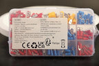 280PCS Crimp Connectors, 2.8mm 4.8mm 6.3mm Male and Female Spade Connector kit, 15 Types Crimp Terminals Electrical Connectors, Electrical Terminals Includes Spade Ring Fork Wire Connectors