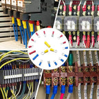 Qibaok 1500pcs Wire Connectors - Insulated Electrical Wire Terminals (Copper) - Ring, Butt, Spade, Fork Connector Kit - Red, Blue, Yellow