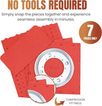 TORCHED DISPLAYS Rotating Pegboard Display… (Red)