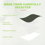 7x9in Nylon Repair Patch，Tent Repair Kit，Self Adhesive Waterproof Fabric Repair Tape for Tent, Umbrella, Sleeping Bag, Down Jackets,Knapsack.（Grayish Green,6ps）