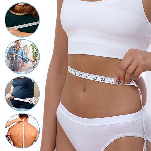 Tape Measure, Measuring Tape for Body Measurements Retractable,Fabric Sewing Tailor Cloth Knitting Craft Weight Loss Measurements Dual Sided 4 Pack
