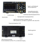 OWON Digital Oscilloscope with Dual-Channel Channels and Screen 7 inch, TFT-LCD Display, Portable Oscilloscope with 1GS/s Sampling Rate, Bandwidth 150MH,8K Waveform Length,SDS215S