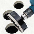 4-5/16 inch Diamond Hole-Saw Bits with Pilot Drill Bit -4-5/16" Diamond Tipped Tile Hole Saws with Guiding Bit Accurate Drilling for Porcelain Tile Ceramic Pottery Granite Stone Glass Bottles 110mm.