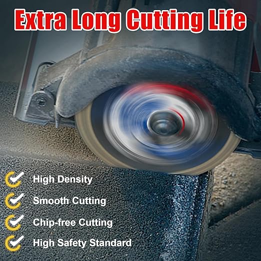 2PCS 4.5” Diamond Saw Blades for Angle Grinder, X-Turbo Tile Cutting Blade for Dry & Wet Cutting, Fast Smooth Cutting for Alabaster Concrete Granite Marble