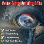 5PCS 4.5” Diamond Saw Blades for Angle Grinder, X-Turbo Tile Cutting Blade for Dry & Wet Cutting, Fast Smooth Cutting for Alabaster Concrete Granite Marble