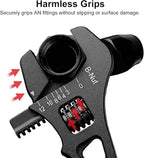 Adjustable 3AN-12AN Adjustable Wrench Spanner Lightweight for AN Hose Fitting Aluminum Black