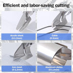 360° Pivoting Drill Metal Shear Attachment - for Curved & Straight Cutting, Professional Power Tool Accessory for Cordless & Corded Drills, Metal Cutter for Iron, Aluminum & Copper Sheets- B
