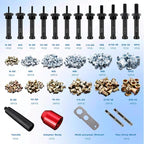 YUZES Rivet Nut Tool Adapter for Cordless Drill Electric- Newly Labor-Saving Rivet Gun Kit Professional Rivet Nut Tool kit with Carrying Case (Rivet Nut Tool-30-R1)