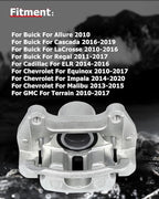 cciyu Front Left Brake Caliper Assembly w/Bracket 18B5270 For Buick For Allure/For Cascada/For LaCrosse/For Regal,For Cadillac For ELR,For Chevy For Equinox/For Impala/For Malibu,For GMC For Terrain