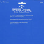 ALVIN Circle Radius Master Template TD1202, Template for Artists, Architects, Design and Drafting, 3/64th" to 7.5" scale