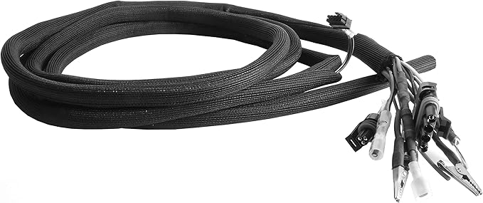 Design Engineering 010651P10 Black (8mm) 5/16" x 10' Split Sleeve Wire and Hose Protection