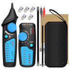 BSIDE Wire Tracker RJ45 RJ11 Network Cable Tester, Dual knob with Anti-Interference, Telephone Line Tracer Internet LAN Wire Finder Toner Network Cable Collation Continuity Checker with Carrying Case