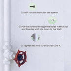30 Pcs Conduit Pipe Strap Clamps,SCH 1/2 in (20 MM), Two Hole Plastic Pipe Clips Non-Metallic Conduit Pipe Conduit Clamps PVC Conduit Clamps