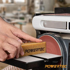 POWERTEC 71002-P3V Abrasive Cleaning Stick for Sanding Belts & Discs 8-1/2" 3PK | Natural Rubber Eraser - Woodworking Shop Tools for Sanding Perfection