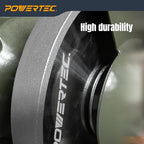 POWERTEC CBN Grinding Wheel 6 Inch 180 Grit, 1" Wide, 1/2" Arbor – Bench Grinder Sharpening Wheel for HSS Tools, Lathe Chisels, and Woodturning Tools (15704)