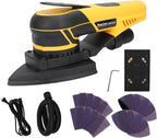 350W 3A Electric Delta Random Orbital Sander Mouse Sander with Pluggable Wire, Sanders for Woodworking, Primary Wood and Panel Processing,3MM