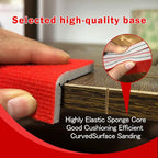 20PCS 3 x 4 Inch 800 Grit Sanding Sponge, Ultra Fine Sanding Sponges Pads, Soft Foam Hand Sanding Block Dry Wet Sandpaper Blocks for Model Drywall Metal Wood Furniture Polishing