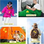 45PCS Nylon Repair Patch Self-Adhesive Pre-Cut Fabric Patch Down Jacket Repair Patches for Puffer Jackets Tenacious Tape Polyester Waterproof Lightweight Tent Repair Patch for Clothes Bag(Yellow)