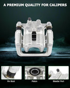 SCITOO Rear Left+Right Brake Calipers With Bracket 19-B2588 19-B2589 Compatible For Acura CL 2001-2003 For Acura TL 1999-2008 For Honda Element 2003-2011