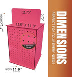 TORCHED DISPLAYS Rotating Pegboard Display… (Pink)