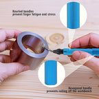 Deburring Tools,7pc,High Grade Swivel Blades,Metal Handle Deburr Tool for Metal, Resin, PVC Pipes, Copper, Plastic and 3D Printed,Hole Internal Chamfer Tool Removing Burr