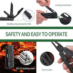 NexTool Multitool, 11 in 1 Multi Tool with Needle Nose Pliers, Scissors and Screwdriver Bits, Stainless Steel Multi Tool Pocket Knife with Safety Locking for Camping,Fishing,Hiking, Mens Gifts Unique