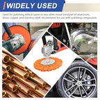 8 Airway Buffing Wheel Kit Polishing Wheel and Polishing Compound for Angle Grinder 8" in Diameter 5/8" in Arbor Hole Aluminum Metal Buffing Wheels Kit 6 Pcs