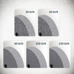 POWERTEC Bench Grinder Wheel 8 Inch 80 Grit, Aluminum Oxide Grinding Wheel for Bench Pedestal Grinder, 1" Thick 5/8" Arbor, Sharpening & Shaping Drill Bits, Blade, and Chisel 1PK (15521)