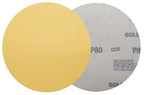 Benchmark Abrasives 5 Inch Sanding Discs Hook and Loop, Aluminum Oxide Stearated Gold No Holes Adhesive Sandpaper for Surface Blending, Automotive - Orbital Sander Sandpaper (50 Discs), 80 Grit