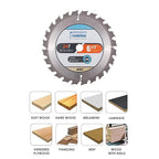 Luckyway 3-Pack 6-1/2 Inch 24T Framing with 5/8 Inch Arbor TCT Circular Saw Blade for Cutting Wood