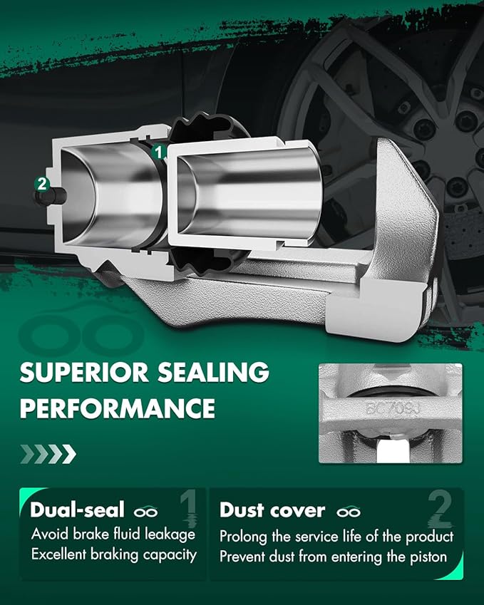 SCITOO Rear Left Brake Caliper With Bracket 18B4926 Compatible For Ford For Mustang 2005-2014