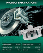 SCITOO 19B2994 Rear Left Disc Brake Caliper Assembly w/Bracket for Nissan for Frontier 2005-2018,for Nissan for Xterra 2005-2015,for Suzuki for Equator 2009-2012