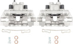 Torchbeam 2PCS Rear Driver and Passenger Side Brake Caliper for Jeep for 1999-2004 Grand Cherokee Disc Brake Caliper Assembly with Bracket Replace #18B4819+18B4818
