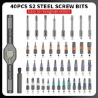 42 in 1 Magnetic Screwdriver Sets,Magnetic Drive Tool with Detachable Ratchet Handle,Multi Bit Ratchet Screwdriver Set,Multi Bit Ratcheting Screw Driver Set with Storage Case Repair Tool Kit (Orange)
