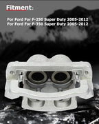 cciyu Front Right Brake Caliper Assembly w/Bracket 18-B5022 2005 2006 2007 2008 2009 2010 2011 2012 For Ford For F-250 Super Duty,2005 2006 2007 2008 2009 2010 2011 2012 For Ford For F-350 Super Duty