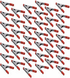 4" inch Metal Spring Clamps w/ Red PVC Coated Handle and Tips (Pack of 40)