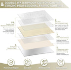 Canvas Repair Tape 4×70 Inch Waterproof Self-Adhesive Fabric Repair Patch for Repairing Boat Covers,Tents,Patio Umbrellas,Car Seats,Luggage,Sofas.(Beige)