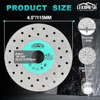 Rock Slab Grinding Disc - 4.5 inch Glass Cutter Disc (10pcs), Granite Cutting Blade, Diamond Grinder Wheel for Rock Slab, Stone, Tile, Marble, Granite, Glass Diamond Saw Blades