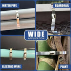 Metal Zip Ties Tool Gun - Trivd Frol One Hand Operation Metal Cable Tie Gun for Fastening Cutting Stainless Steel Zip Ties, Comes With 100pcs Self-Locking Metal Zip Ties Heavy Duty Outdoor, Scissors