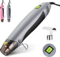 WORKPRO Heat Gun, 400W Mini Hot Air Gun with Reflector Nozzle, 2 Temp Settings 482℉(250℃)/842℉(450℃) and 5.9ft Long Cable Overload Protection for Craft Embossing, Shrink Wrapping PVC, Drying Paint